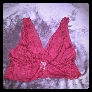 Deep red bralette